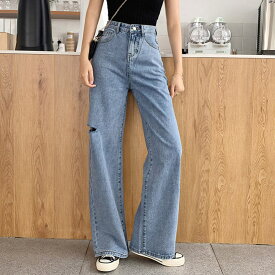 500円OFFクーポン ジーンズ デニムパンツ レディース ジーンズ ハイライズ ストレートパンツ ハイウェスト 美尻 ワイドデニムパンツ デニムパンツ ストレートパンツ ワイドパンツ 美脚 通勤 ロングパンツ バギーパン 体型カバー OceanMap