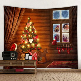 300円OFFクーポン クリスマスツリー タペストリー クリスマス オーナメント 壁掛け おしゃれ 北欧 もみの木 インテリア デコレーション イルミネーション ウォールツリー 簡単 飾り 布 シンプル リアル ファブリック 階段 インスタ映え OceanMap