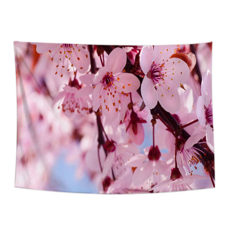 楽天市場】和風タペストリー ピンクの桜の花 花見 自宅 お店 壁飾り