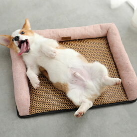 ペットベッド ペットソファー 犬 猫 マット スクエア型 ペットクッション 洗える フランネル 通気性よい ふわふわ 耐噛み ペット 通気性いいぐっすり眠れる 小型犬 休憩所 柔らか ふんわり 滑り止め 犬用ベッド OceanMap