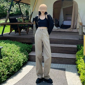 300円OFFクーポン デニムパンツ レディース 美脚 デニム ジーンズ ワイドパンツ ロング ゆったり ストリート ロングパンツ オールシーズン ボトムス 20代 30代 40代 50代 きれいめ かわいい エレガント カジュアル デート OceanMap