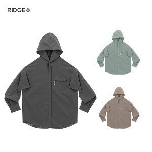 [RIDGE MOUNTAIN GEAR ���b�W�}�E���e���M�A]�@Hooded Long Sleeve Shirt�@�������K�i