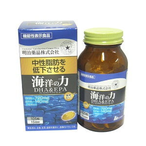 明治薬品 健康きらり 海洋の力 DHA&EPA 105粒 15日分 明治薬品 4954007015320 OY