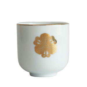 【期間限定ポイント10倍】【在庫限り・即納】湯のみ 家紋入り 2.0寸 湯呑み 約6.2cm×6cn 御湯呑 陶器 陶製 先祖供養 御供 仏具 茶湯器