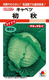 夏秋〜年内採り　初秋　0.9ml　極早生種【野菜種子】【タキイ種苗】