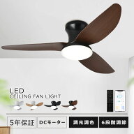 新生活 シーリングファンライト led 調光調色 取付簡単 8畳 12畳 6畳 10畳 LED DCモーター 6段階風量調節…