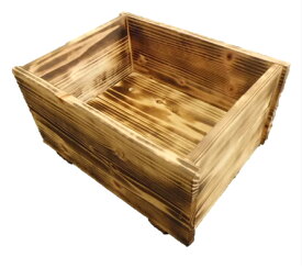 【 焼杉 プランター 出隅タイプ 】 国産杉 W400×D300×H230 焼杉板 杉板 プランターカバー 　　プランターボックス フラワーポット 植木鉢 鉢 花 花台 園芸 ガーデニング 家庭菜園 野菜 ガーデン ハーブ フラワースタンド 木製 屋内 屋外 ボックス 花畑 癒し