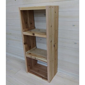 【 無垢杉板 便利BOX 3段 国産杉 】幅390×奥行240×高さ900ミリ 杉 無垢杉板 30ミリ フリー板 自然素材 縦置き 横置き 組み立て DIY インテリア 飾り台 飾り棚 棚 棚板 収納 カラーボックス 本 本棚 シェルフ テレビ台 台 収納ボックス 椅子 踏み台 シンプル