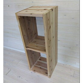 【 無垢杉板 便利BOX 2段 国産杉 】幅390×奥行375×高さ900ミリ 杉 無垢杉板 30ミリ フリー板 自然素材 縦置き 横置き 組み立て DIY インテリア 飾り台 飾り棚 棚 棚板 収納 カラーボックス 本 本棚 シェルフ テレビ台 台 収納ボックス 椅子 踏み台 シンプル