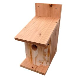 【 杉板 鳥の巣箱 組み立てキット ログタイプ 】巣穴35ミリ 国産杉 幅155×奥行220×高さ300ミリ 杉板 厚み15ミリ 鳥 小鳥 巣 自然素材 木製 鳥の巣 野鳥 雛 雀 バードハウス 木工 巣穴 インテリア 庭 ガーデニング スズメ 巣箱 観察 自由研究 工作 営巣 送料無料