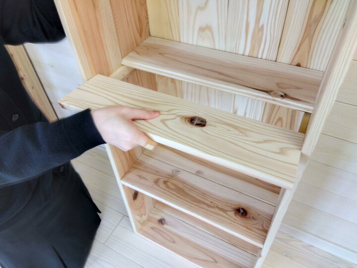 楽天市場】無垢杉板 収納 BOX 国産杉 3段（ A4 収納可 ）幅460×奥行250 