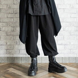 【お買い物マラソン限定！50％OFFクーポン】カーゴパンツ ボトムス レディース メンズ 春 秋 ユニセックス 男女兼用 ジェンダーレス 無地 大きめ ゆったり カーキグリーン ブラック 黒 +M プラスエム 吉村ニット