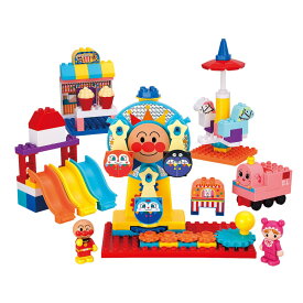 『バンダイ(BANDAI) BlockLabo ブロックラボ おおきな観覧車が大変身! アンパンマンくるくる遊園地ブロック』　（学習 教育 あんぱんまん アンパンマン 知育玩具 教育玩具 人気 ベビー玩具 おもちゃ こども 育脳 プレゼント 誕生日 ベビー 幼児玩具）