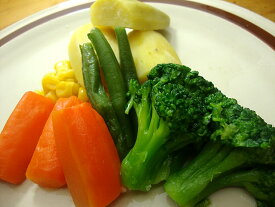 温野菜セット【さつまいも・インゲン・コーン・ニンジン・ブロッコリー入り】（130g）