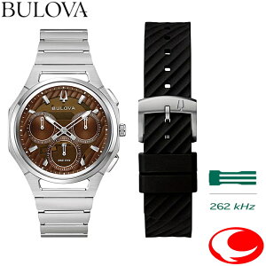 �y�u���[�o�L�����y�[�����{���I�z(�ŋ��z��) �u���[�o BULOVA CURV 96K117 262KHz �����x�N�I�[�c���[�u�����g �u���E�������� 41mm ��pBOX�t�� CURV�i�J�[�u�j�a��10���N�L�O���f�� �t���̃V���R��
