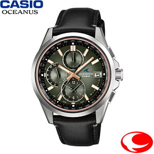 (�ŋ��z��) �J�V�I CASIO OCEANUS �I�V�A�i�X Classic Line RETRO TONE COLLECTION�@�^�t�\�[���[ �d�g �����Y�r���v OCW-T2600RL-3AJR �O���[���O���f�[�V���������� �Ȗ؃��U�[�x���g �N���V�b�N�R���N�V����
