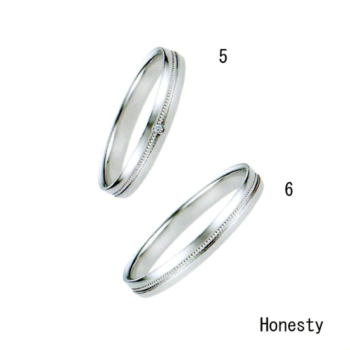 楽天市場】et toi (エトワ) Honesty B046 Pt900 （プラチナ）画像下 