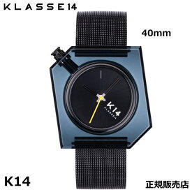 クラス14　Klasse14 K14 IRREGULARLY SQUARE Dark with Mesh Strap 40mm WKF20BK001M 腕時計 【正規輸入品】 【ギフト包装】【ホワイトデイ】【プレゼント】