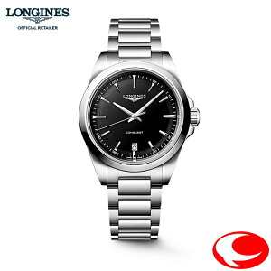�i�ŋ��z���j���K2�N�ԕۏ� LONGINES CONQUEST �����W�� �R���N�G�X�g �N�H�[�c �E�H�b�`, 38mm, �X�e�����X�X�e�B�[��, L3.750.4.52.6 L37504526 �u���b�N�T���h�u���X�g�d�グ������ 10�C���h�� �x�X�g�Z