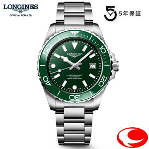 (�ŋ��z���j5�N�ԕۏ� LONGINES �����W�� �V���� �n�C�h���R���N�G�X�g 42mm �O���[�� ������ �����Y �r���v �X�e�����X�X�e�B�[���ƃZ���~�b�N L37884066�y�����W�����K�̔��X�zL3.788.4.06.6