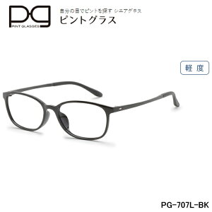 (�ŋ��z��) �ݐi���œ_�����Y�𓋍ڂ����V�ዾ �s���g�O���X PG-707L-BK�y�x�����Y���f��(�x���F+1.75D�`�{0.00D)�y�y�N���X�}�X�z