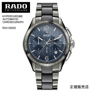 K5Nԕۏ RADO h[ nCp[N[ I[g}eBbN NmOt Y rv HYPERCHROME AUTOMATIC CHRONOGRAPH R32120202 @45mm@157g p[U[u ő45 -h[TCg