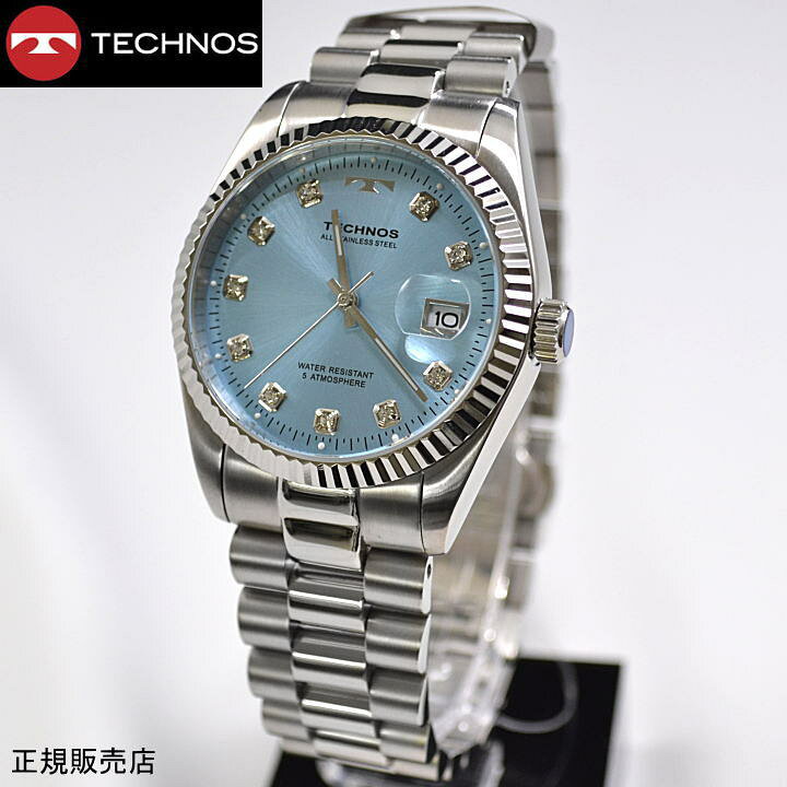 楽天市場】(最強配送)テクノス(TECHNOS) 腕時計 5気圧防水 T9604SI 