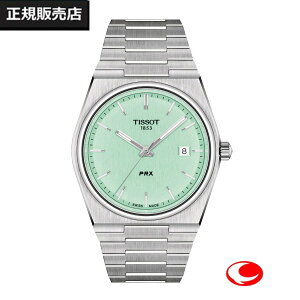 (最強配送)【TISSOT】ティソ 腕時計 PRX クォーツ ピーアールエックス T137.410.11.091.01 ライトグリーン ケース径40ミリ 10気圧防水 サファイアガラス (国内正規販売店)T1374101109101【送料無料