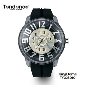 テンデンス　【正規4年保証】Tendence 腕時計 King Dome ブラック/シルバー文字盤 TY023010 メンズ 【正規輸入品】