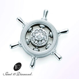 【正規品】 スイート10ダイヤモンド Sweet 10 Diamond SV925 ラペルピン Oceans(オーシャンズ) 0.05ct　【正規保証書付き】【スウィート10】【結婚10周年】【プレゼント】【贈り物】【記念ジュエリー】【RCP】【RCP】【送料無料】【ナガホリ正規モデル】