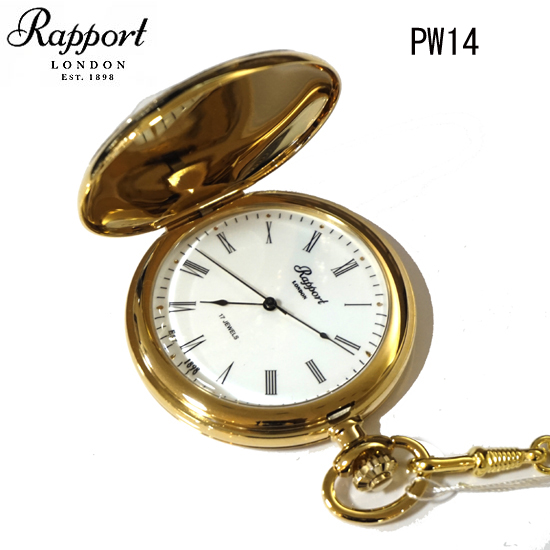 （あす楽）Rapport（ラポート）　ポケットウォッチ（懐中時計）PW14 手巻き懐中時計 メカニカル スケルトンPWー14 | 時計・宝石のヨシイ