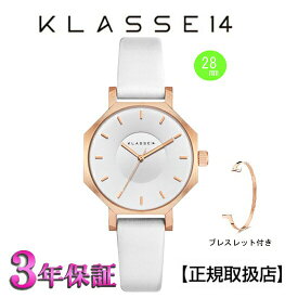 KLASSE14(クラス14) 腕時計 OKTO WHITE ROSE 28mm [ブレスレット付き] ローズゴールド レザー レディース　OK18RG003S [正規輸入品]