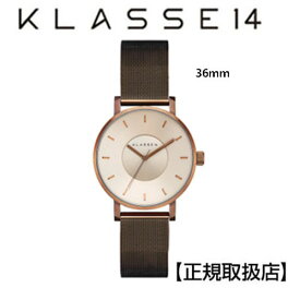 (あす楽)［クラス14］KLASSE14 腕時計 36mm Vintage gold stainless 特別仕様のメタルメッシュバンド 　VO18VG002W 【正規輸入品】 【ギフト包装】【プレゼント】