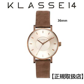 ［クラス14］KLASSE14 腕時計 36mm Vintage gold stainless 本革バンド（スウェード）VO18VG001W 【正規輸入品】 ユニセックス