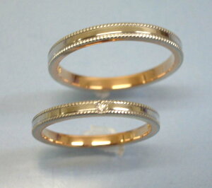 【楽天市場】ニナリッチ マリッジリング [結婚指輪] 2本分 ダイヤモンド入り（上側/女性用） 6R1F03 (下側/男性用） 6R1F04
