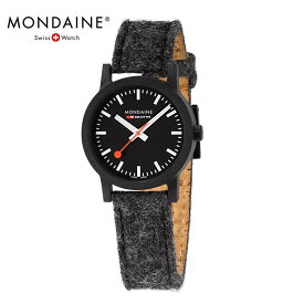 (あす楽)[モンディーン]　ウォッチ Mondaine SBB essence エッセンス　フェルト　レディース 32mm ブラック　 MS1.32120.LH 　各レッド専用ベルト付き　 【楽ギフ_包装】【　【文字入れ/刻印可能】