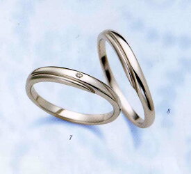LANVIN (ランバン リング) La vie en bleu　結婚指輪 マリッジ リング 　ダイヤモンド入り(左側） 5924054【送料無料】【名入れ】【のし宛書】【ギフト包装】