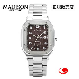 (あす楽）MADISON NEW YORK マディソン ニューヨーク フィフス・アベニュー 腕時計 MA011012-5　ワインレッド