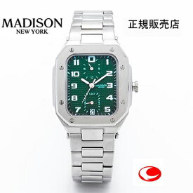 (あす楽）MADISON NEW YORK マディソン ニューヨーク フィフス・アベニュー 腕時計 MA011012-4　グリーン