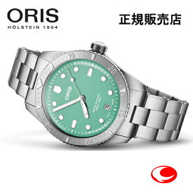 ORIS ダイバーズ65スチール グリーン 01 733 7771 4057-07 8 19 18 自動巻き パワーリザーブ38時間 10気圧 38mm 国内正規品