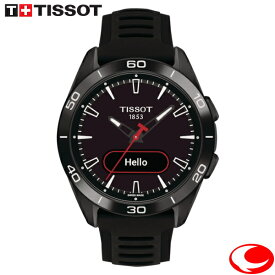 【TISSOT】ティソ メンズ ユニセックス 腕時計 T-TOUCH CONNECT SPORTS コネクトスポーツ T153.420.47.051.04 チタンケース オールブラック 43ミリ GPS搭載 心拍計測 AMOLED 長時間バッテリー 【手首実寸20cmまで対応】（国内正規販売店）