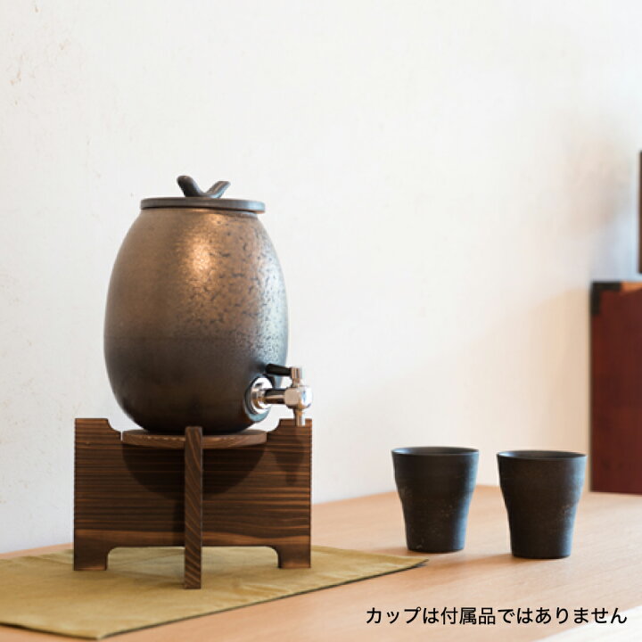 楽天市場】信楽焼 明山窯 焼酎サーバー 名入れ 信楽 明山 金彩釉 2.2L 