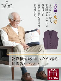 【敬老の日9/19(土)12:00までのご注文まだ間に合う】シニアファッション メンズ 80代 70代 60代 90代 秋冬 あったか [装生 YOSOIKI] 乾燥機対応 紳士 あったか起毛 長寿祝いベスト おじいちゃん 服 誕生日 プレゼント 紳士服 男性 祖父 お年寄り 老人 高齢者 ギフト