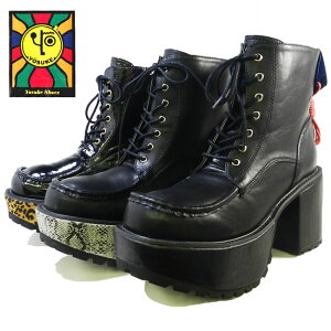 【 返品無料 交換無料 】 【 ショップ袋プレゼント 】 ヨースケ YOSUKE メンズ ヒールアップブーツ 厚底ブーツ パンク&ロックテイストレースアップ 厚底 ショートブーツ メンズブーツ 2608018(