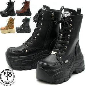 【 返品無料 交換無料 】 【 ショップ袋プレゼント 】 ヨースケ YOSUKE スニーカーブーツ 厚底ブーツ ショートブーツ レースアップブーツ レディース 全4色 S M L LL 黒 4460098 到着後のレビューで