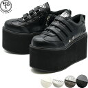 ヨースケ YOSUKE 厚底シューズ 厚底スニーカー プラットフォーム ハイソール レディース 全4色 S-LL 黒 白 6310023