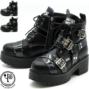 【 返品無料 交換無料 】 【 ショップ袋プレゼント 】 ヨースケ YOSUKE レースアップブーツ 厚底ブーツ ショートブーツ メンズ 全2色 26 27 ブラック 黒 6318004(予約)は7月下旬〜の入荷です