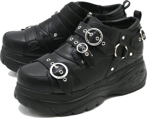 ヨースケ公式キズ補修液付 YOSUKE 厚底スニーカー メンズ トリプルモンク厚底シューズ ローファー 7.3cm ヒール