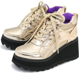 【2BUYクーポン対象】 ヨースケ公式キズ補修液付 YOSUKE 厚底スニーカー レディース ハイカット 歩きやすい 7.2cm厚底 ウェッジソール