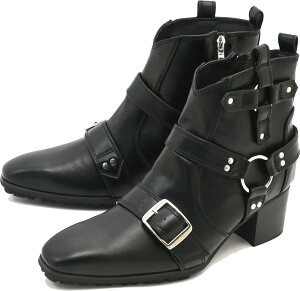 ヨースケ公式キズ補修液付 YOSUKE ヒールブーツ メンズ バックル付き ショートブーツ ウエスタンブーツ風 歩きやすい 6.5cmヒール 靴